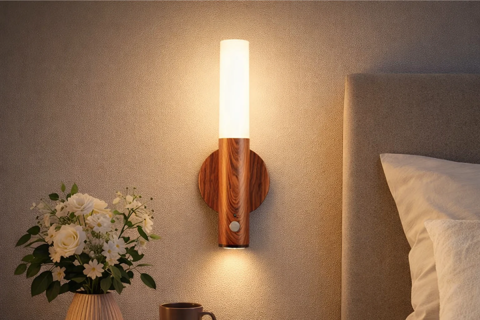 CATA CT-5250 Kumru Ahşap Renk Şarjlı LED Duvar Aplik GünIşığı