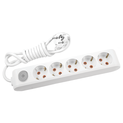Viko Multi-Let Beşli Grup Priz Anahtar Topraklı 2 Metre Beyaz (Çocuk Korumalı) 90117502