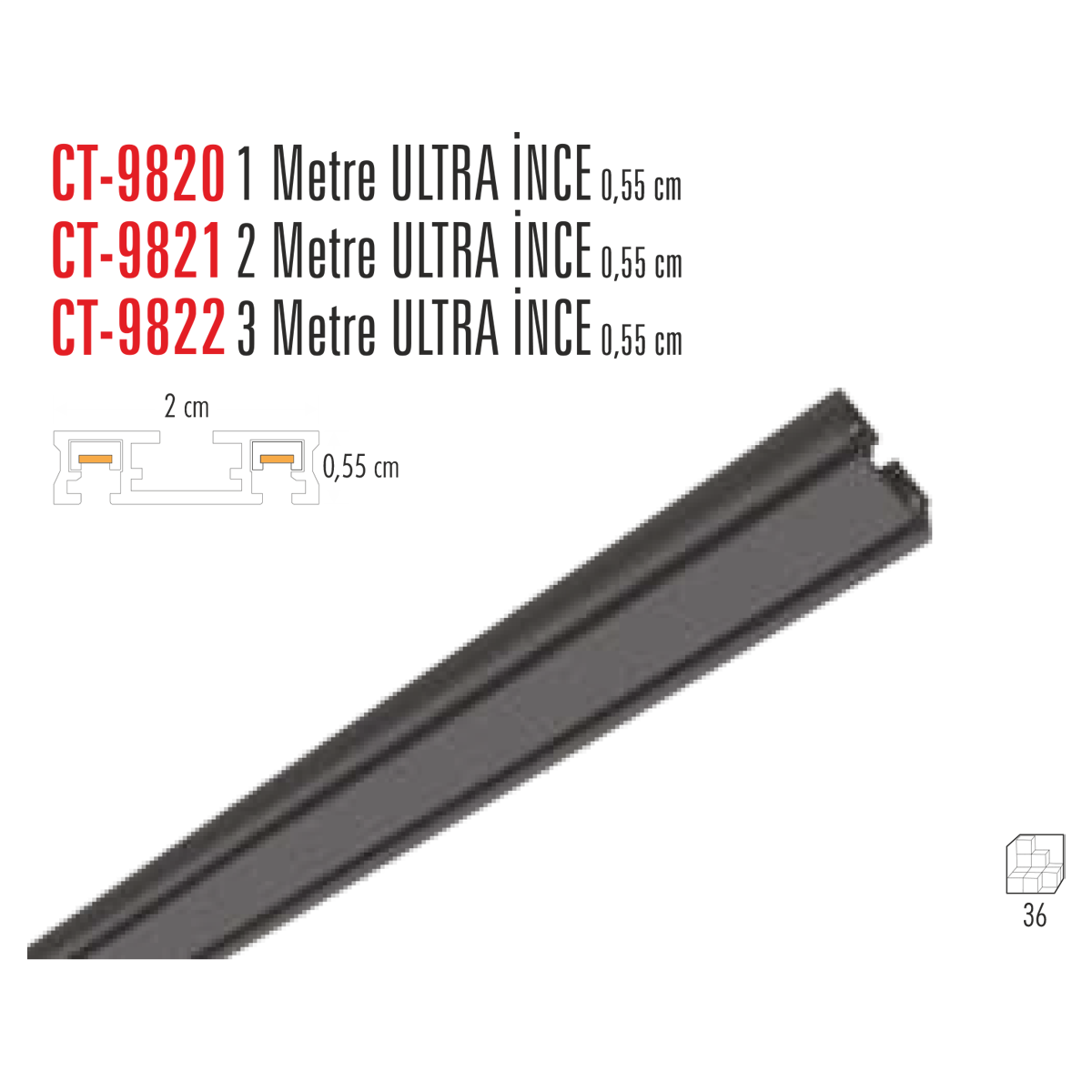 CATA CT-9821 Magnet Ray (2Metre) Siyah