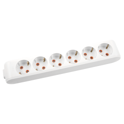 Viko Multi-Let Altılı Grup Priz Topraklı Klemensli Beyaz (Çocuk Korumalı) 90113600