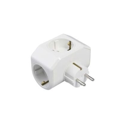 Viko Yonca Plus Beyaz Üçlü Topraklı Priz - 90303003