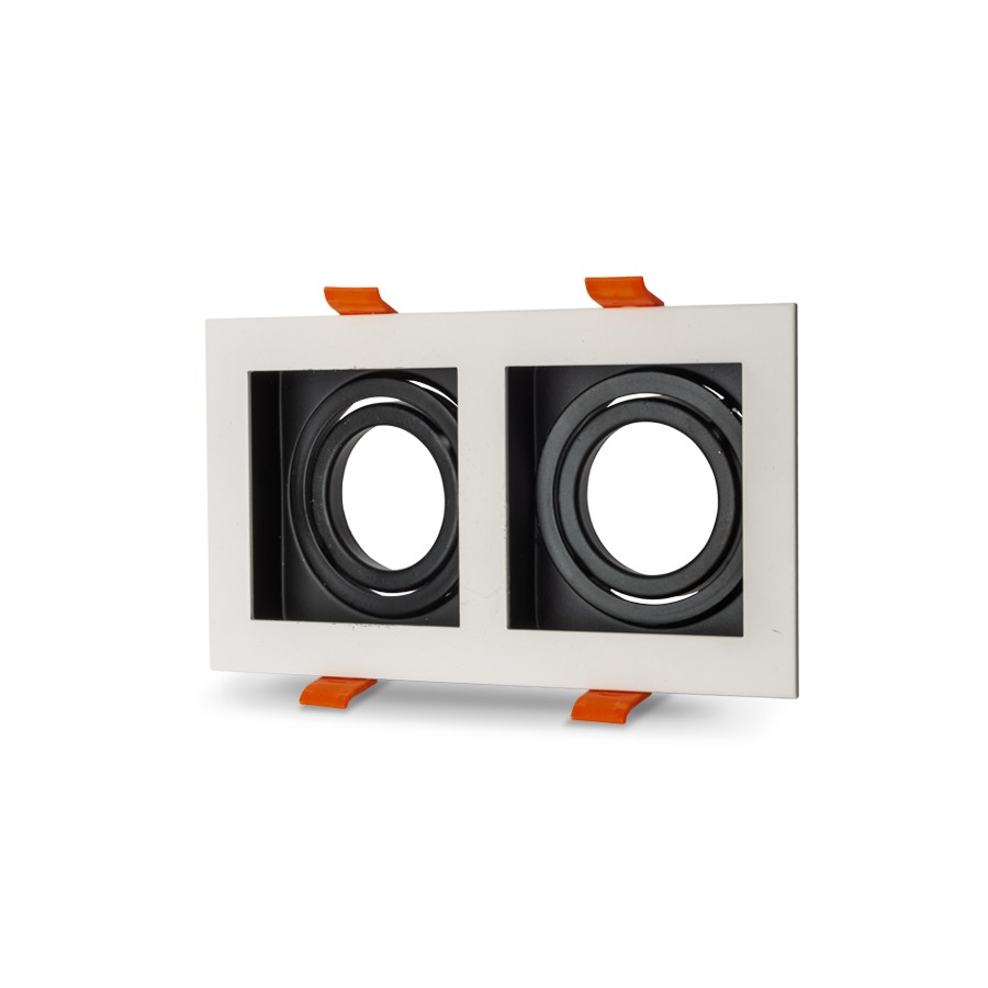 NOAS YL60-2361 Amazon Beyaz-Siyah Kare 2'li Dekoratif Boş Kasa