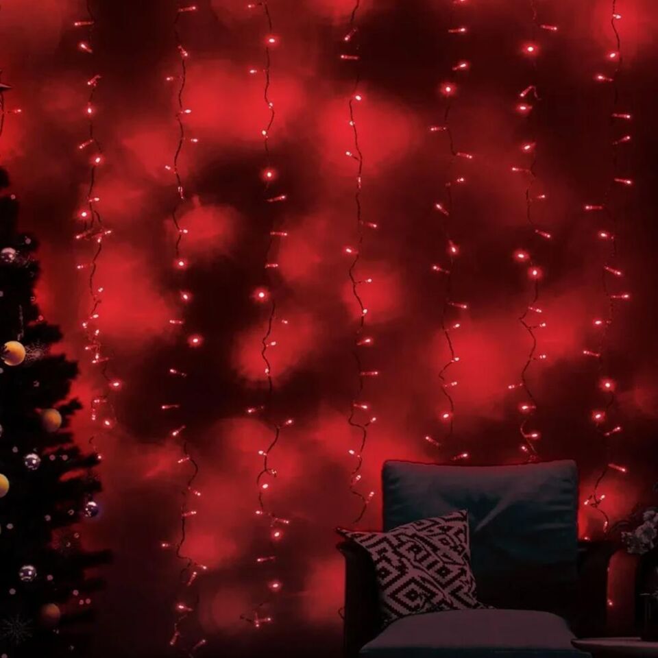 ACK AS90-00504 2X2 LED Perde Kırmızı Işık