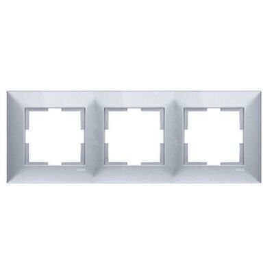 Viko Artline Trenda Gümüş Üçlü Çerçeve 92190703