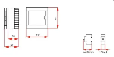 Viko Sıva Üstü Sigorta Kutusu 4-Lü Halogen Free 90912104