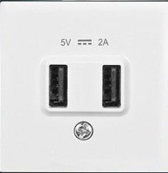 Viko Artline Novella/Trenda Metalik Beyaz Usb Priz Kapak 5v- (Mekanizma Hariç) 92605609