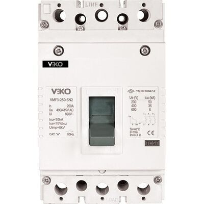 Viko - VMF1-63-4-SN2 4x63A 25ka Sn2 Sabit Kompakt Şalter