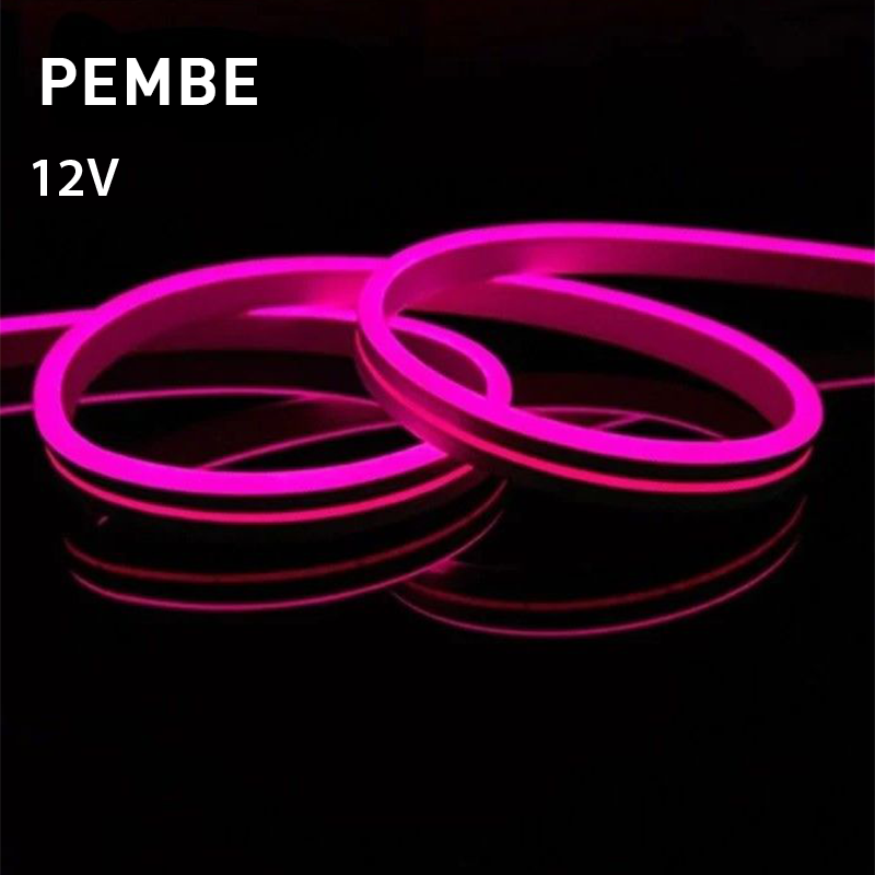 CATA CT-4555P 12V Pembe Neon LED 5 Metre
