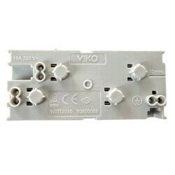 Viko 2li Topraklı Priz 45 derece Beyaz 90800008