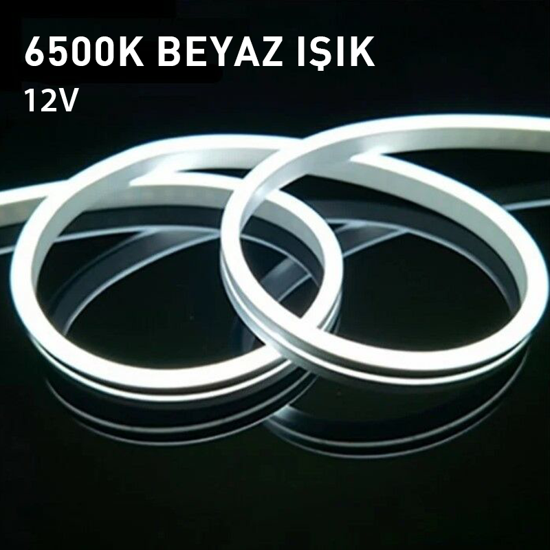 CATA CT-4555B 12V Beyaz Neon LED 5 Metre