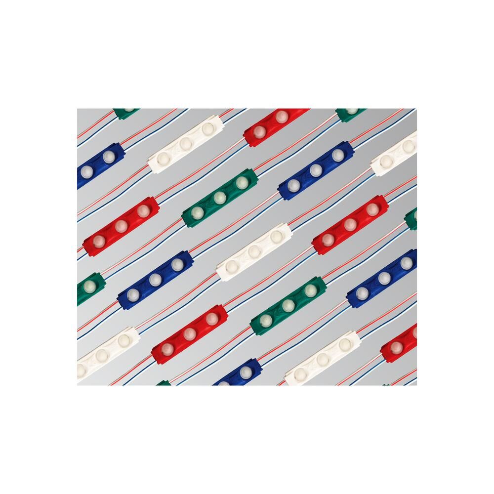 ACK AS04-00204 Şeffaf Üçlü LED Modül 12v Kırmızı Işık 100-Metre