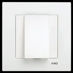 Viko Artline Novella/Trenda Metalik Beyaz Kablo Çıkış Kap Kapak 92605677