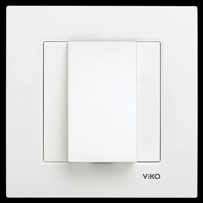 Viko Artline Novella/Trenda Metalik Beyaz Kablo Çıkış Kap Kapak 92605677