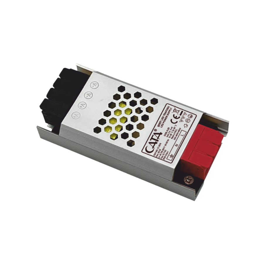 CATA CT-2674 5 Amper Şerit 12V LED Trafo (60W) (Süper Slim Fansız)