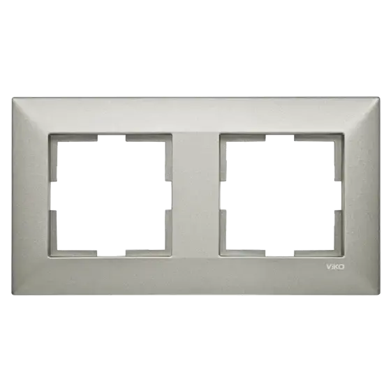 Viko Artline Trenda Metal Inox İkili Çerçeve 92190822