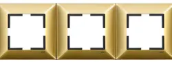 Viko Artline Trenda Metal Gold Üçlü Çerçeve 92190833