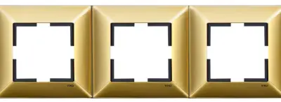 Viko Artline Trenda Metal Gold Üçlü Çerçeve 92190833