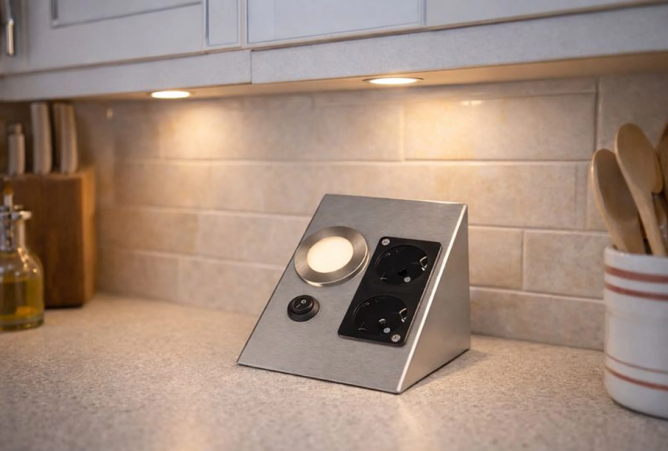 CATA CT-5109G 3200K Gün Işığı 2 Watt Çift Prizli Tezgah Aydınlatma
