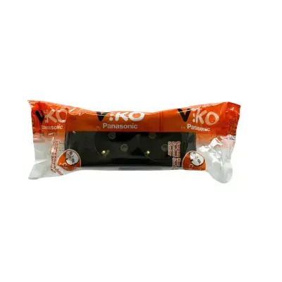 Viko Multi-Let İkili Grup Priz Topraklı Klemensli Siyah (Çocuk Korumalı) 90133200