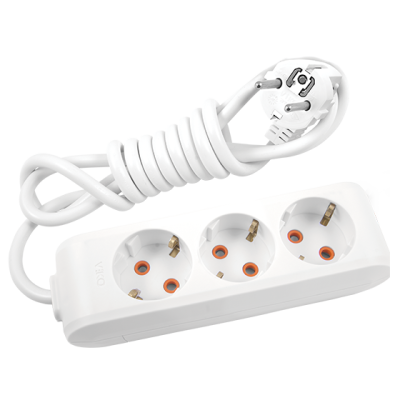 Viko Multi-Let Üçlü Grup Priz Topraklı 1 Metre Beyaz (Çocuk Korumalı) 90113301