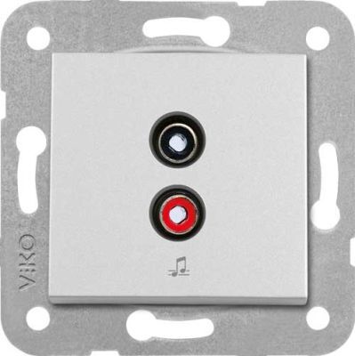 Viko Artline Novella /Trenda Metalik Beyaz Müzik Yayın Prizi Kapak (Mekanizma Hariç) 92605637
