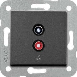 Viko Artline Novella/Trenda Siyah Müzik Yayın Prizi Kapak (Mekanizma Hariç) 92605537