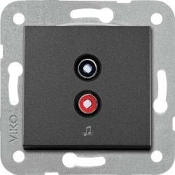 Viko Artline Novella/Trenda Siyah Müzik Yayın Prizi Kapak (Mekanizma Hariç) 92605537