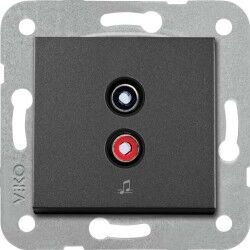 Viko Artline Novella/Trenda Siyah Müzik Yayın Prizi Kapak (Mekanizma Hariç) 92605537