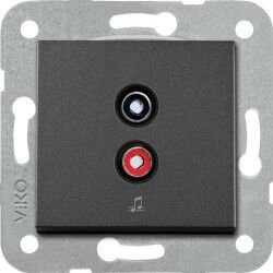 Viko Artline Novella/Trenda Siyah Müzik Yayın Prizi Kapak (Mekanizma Hariç) 92605537