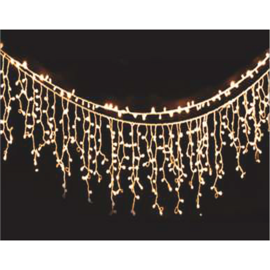 CATA CT-8503 2x1 Metre Eklenebilir Saçak Perde Süsleme Yılbaşı 3200K Gün Işığı Vitrin