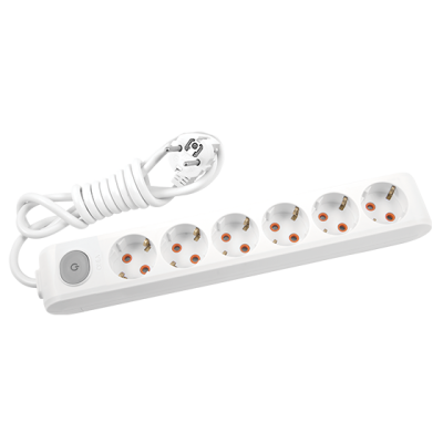 Viko Multi-Let Altılı Grup Priz Anahtarlı Topraklı 5 Metre Beyaz (Çocuk Korumalı) 90117605