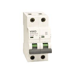 VIKO 6VTB-2C10 Otomatik Sigorta 2x10A C Tipi 6kA