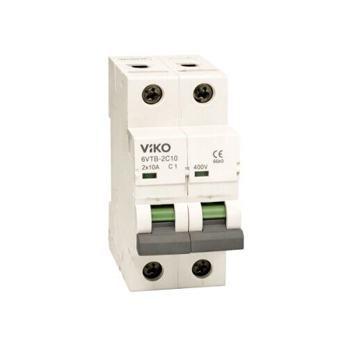 VIKO 6VTB-2C10 Otomatik Sigorta 2x10A C Tipi 6kA