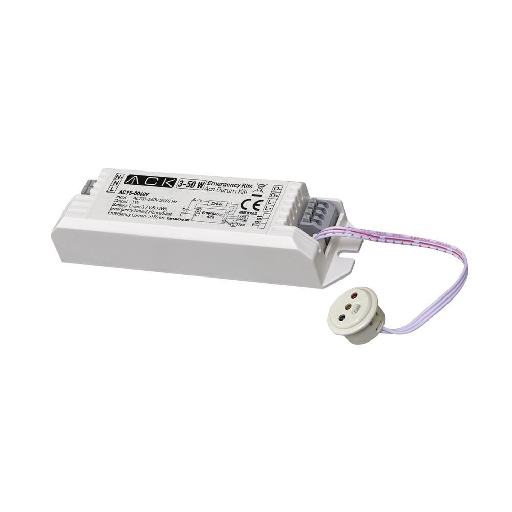 ACK AC15-00609 LED Lambalı Armatürler için Acil Durum Kiti