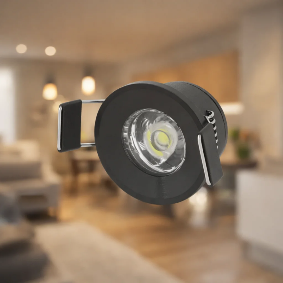 CATA CT-5270SYHB 1.5W Siyah Kasa 6400K Beyaz Işık Power LED'li Yıldız Spot