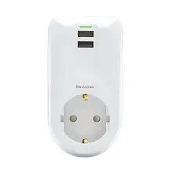 Panasonic Tekli Fiş Priz Şok Korumalı USB 5V 2A WATC00033GR-TR