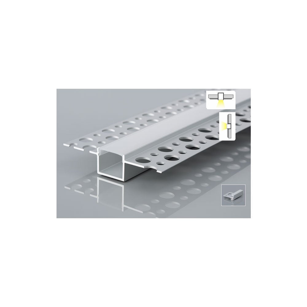 Forlife Alüminyum Profil Trimles 12 Mm Gümüş 3 Metre FL-8531