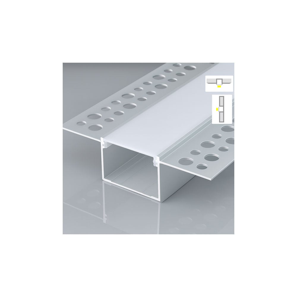 Forlife Alüminyum Profil Trimles 33 Mm Gümüş 3 Metre FL-8533