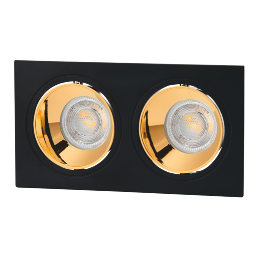 CATA CT-5056 2'li Jaguar Siyah Bakır Dekoratif Spot (Ampul ve Duy Hariç)