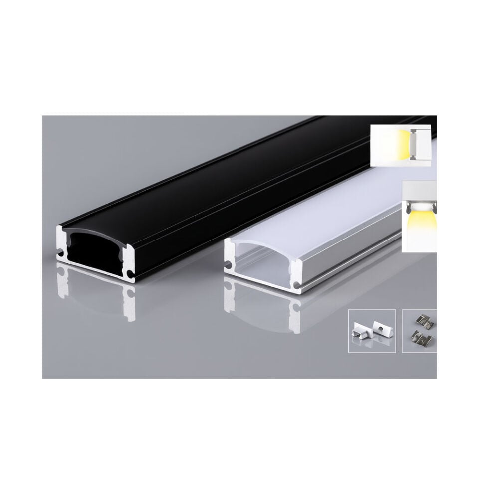 Forlife Alüminyum Profil Sıva Üstü 12.6 Mm Gümüş 3 Metre FL-8511