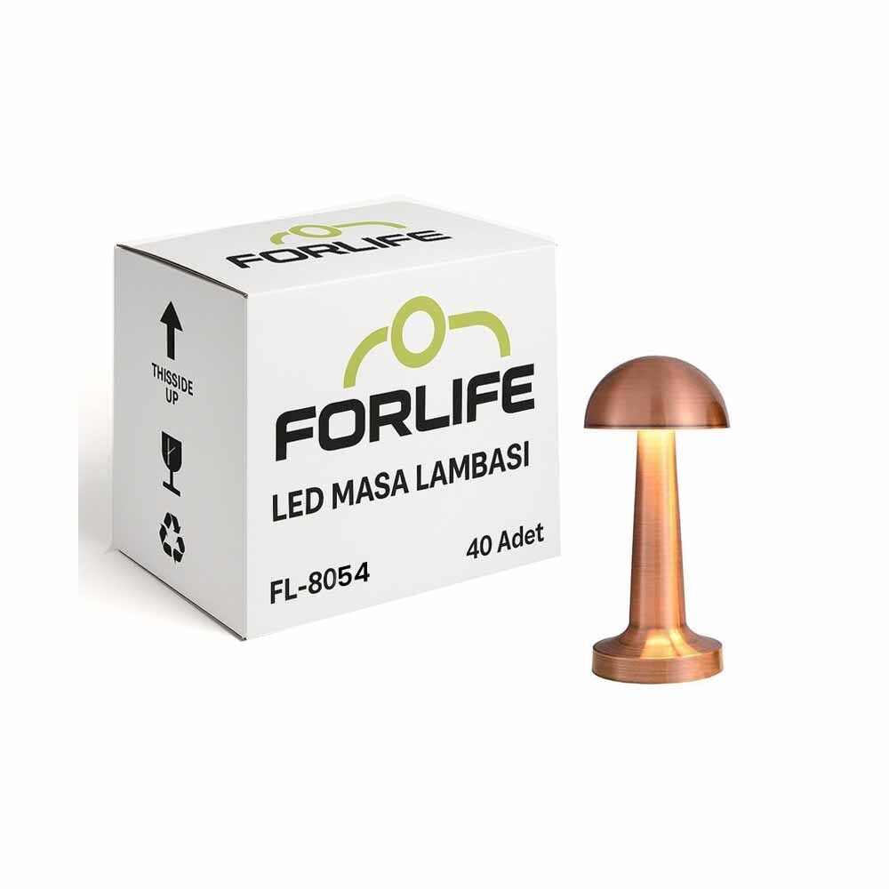 Forlife Dekoratif Şarjlı Led Masa Lambası Rose FL-8054 40'Lı Koli