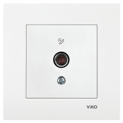 Viko Karre/Meridian Beyaz Uydu Prizi F Konnektör - Sonlu Mekanizma (Çerçeve Hariç) 90967009