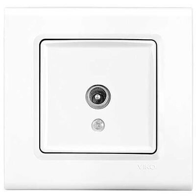 Viko Linnera/Rollina Beyaz Tv Geçişli 12db Mekanizma+Kapak 90440059