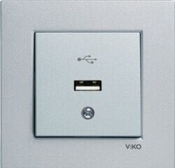 Viko Artline Novella/Trenda Antrasit USB Konnektör Kapak 92605315