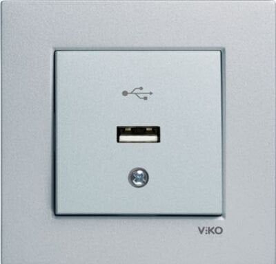 Viko Artline Novella/Trenda Antrasit USB Konnektör Kapak 92605315