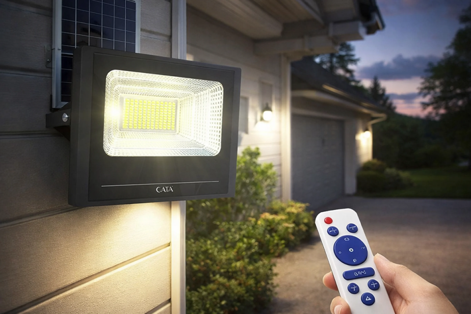 CATA CT-4648 100W SOLAR LED Sokak Prjektör Beyaz Işık