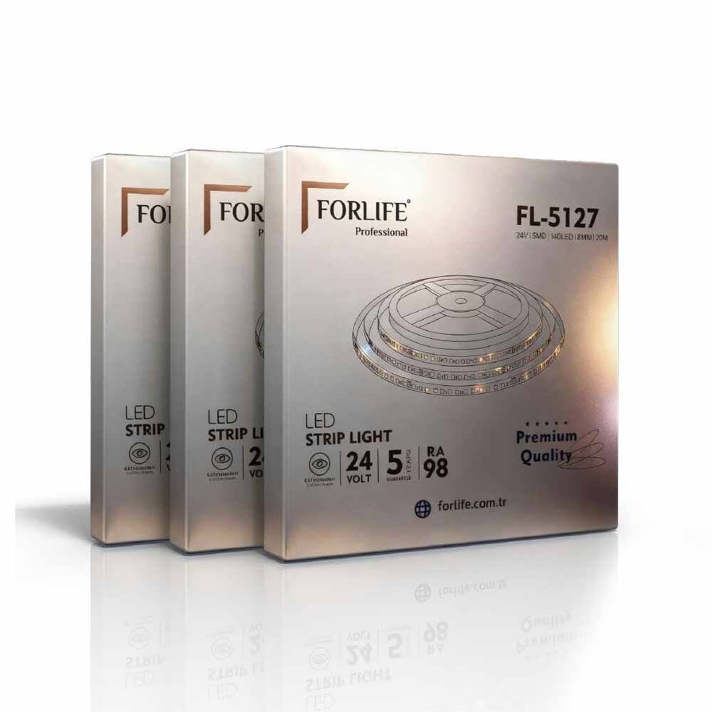 Forlife Pro Şerit Led 140 Ledli 24V 20 Metre FL-5127 - Ilık Beyaz