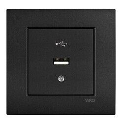 Viko Artline Novella/Trenda Siyah Usb Konnektör Kapak Mekanizma ve Çerçeve Hariç 92605515