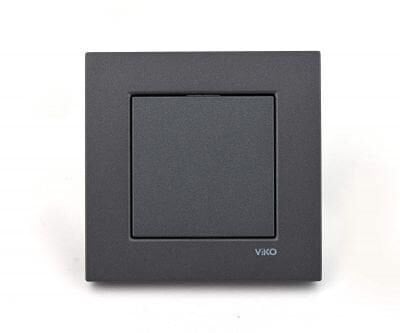 Viko Artline Novella / Trenda Füme Işıklı Etiketli Zil Anahtarı Kapak 92605427