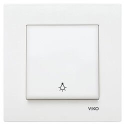 Viko Karre/Meridian Beyaz Light + (Mekanizma) (Çerçeve Hariç) 90967003